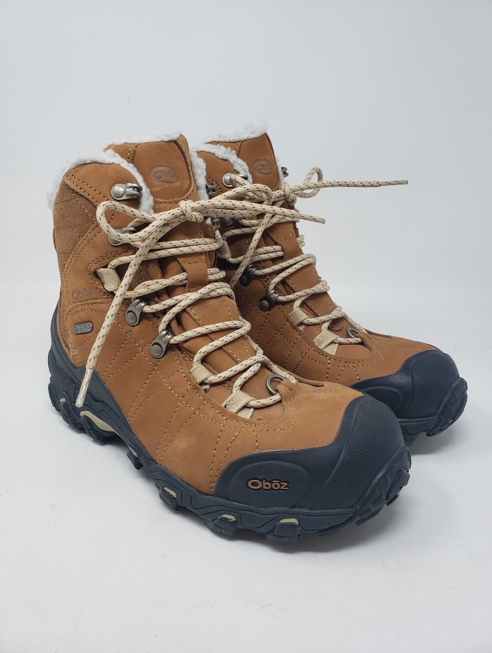 Oboz Bridger 7" Insulated Waterproof Winter Hiking Boots Brown Size 8.5W